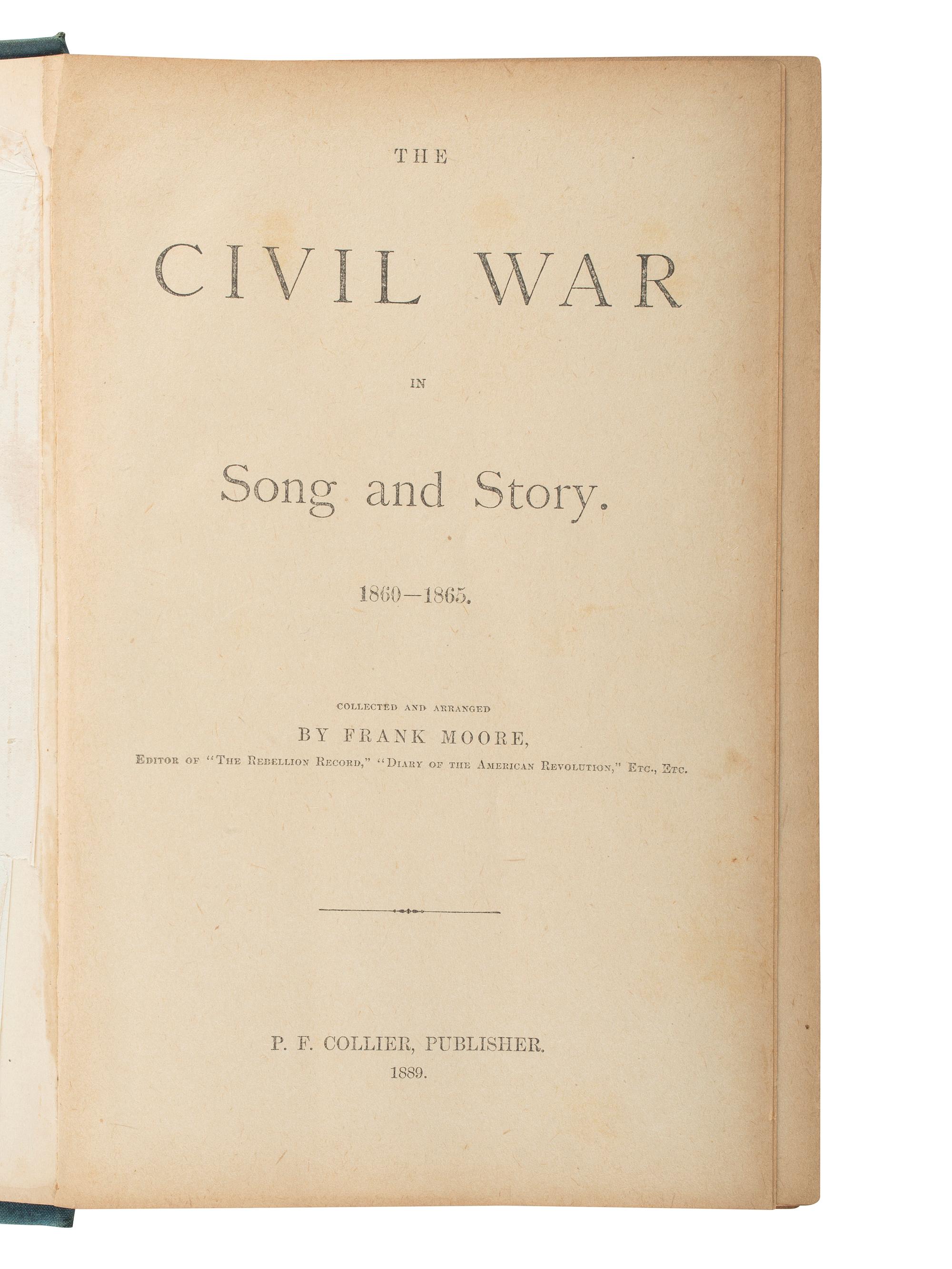 [CIVIL WAR]. A large group of Civil War related books incl. Grant's Personal Memoirs .