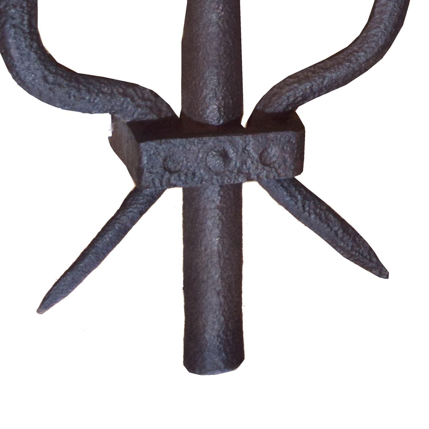 A Wrought Iron Caduceus 23.5" W x 4" D x 43" H — Sweden, 19th Century