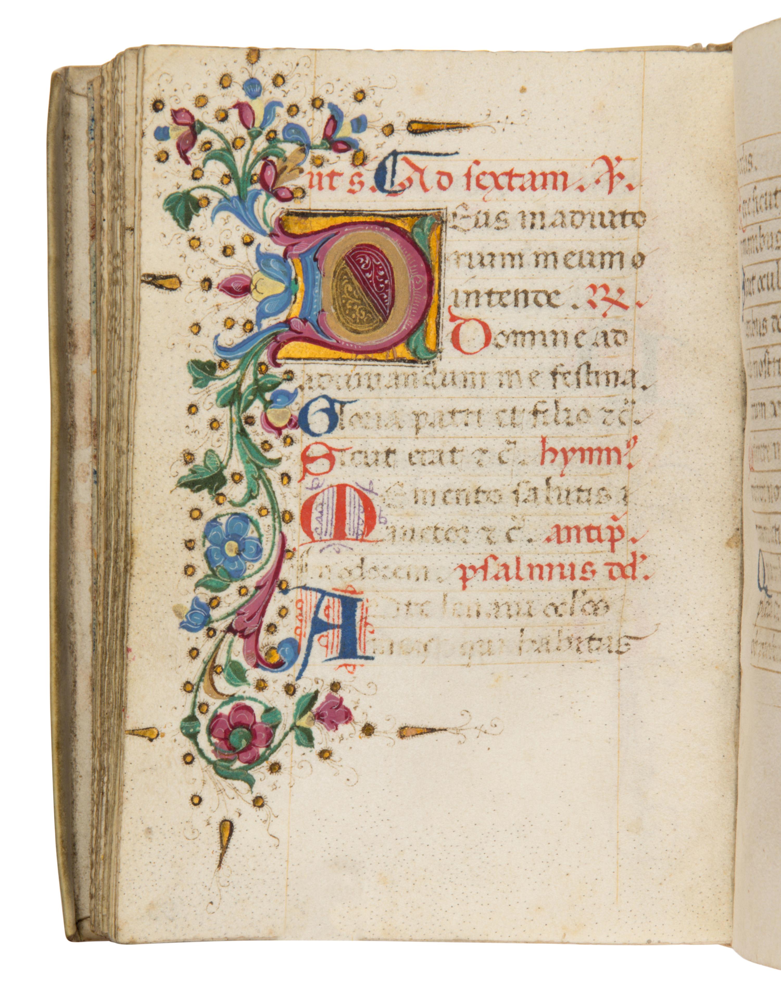 FOLLOWER OF FRANCESCO DI ANTONIO DEL CHIERICO (Florence, active 1433–1484) Book of Hours, in Latin, illuminated manuscript on parchment [Italy, Florence, c. 1480]