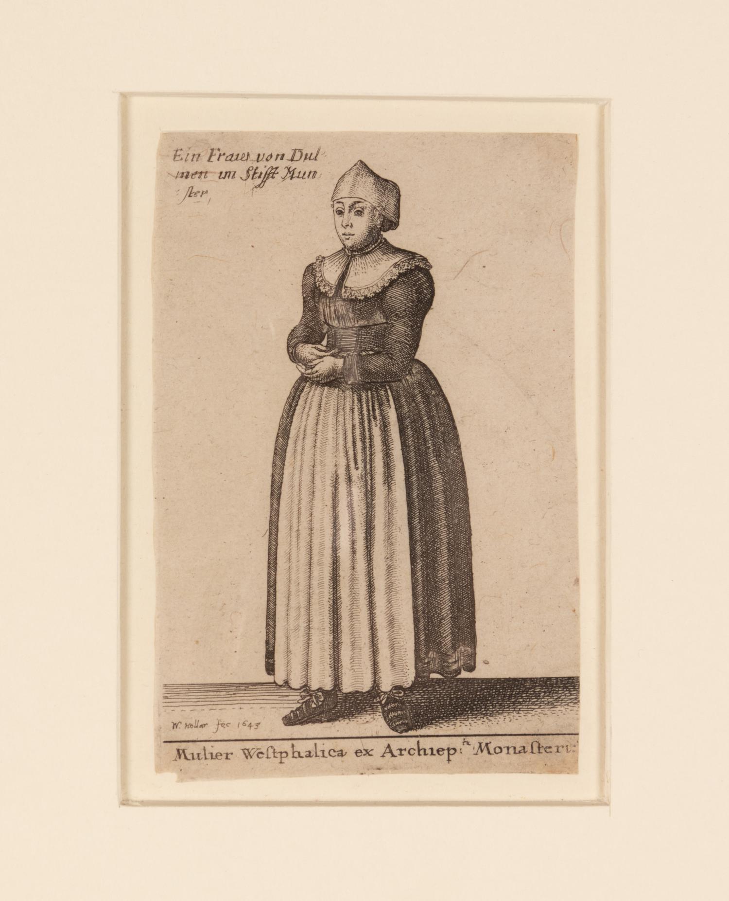 MCREERY, John. A Collection of Original Etchings . London, 1816. A group of four plates depicting 17th century European women after Wenceslaus Hollar's Theatrum Mulierum (The Theater of Women), comprising: