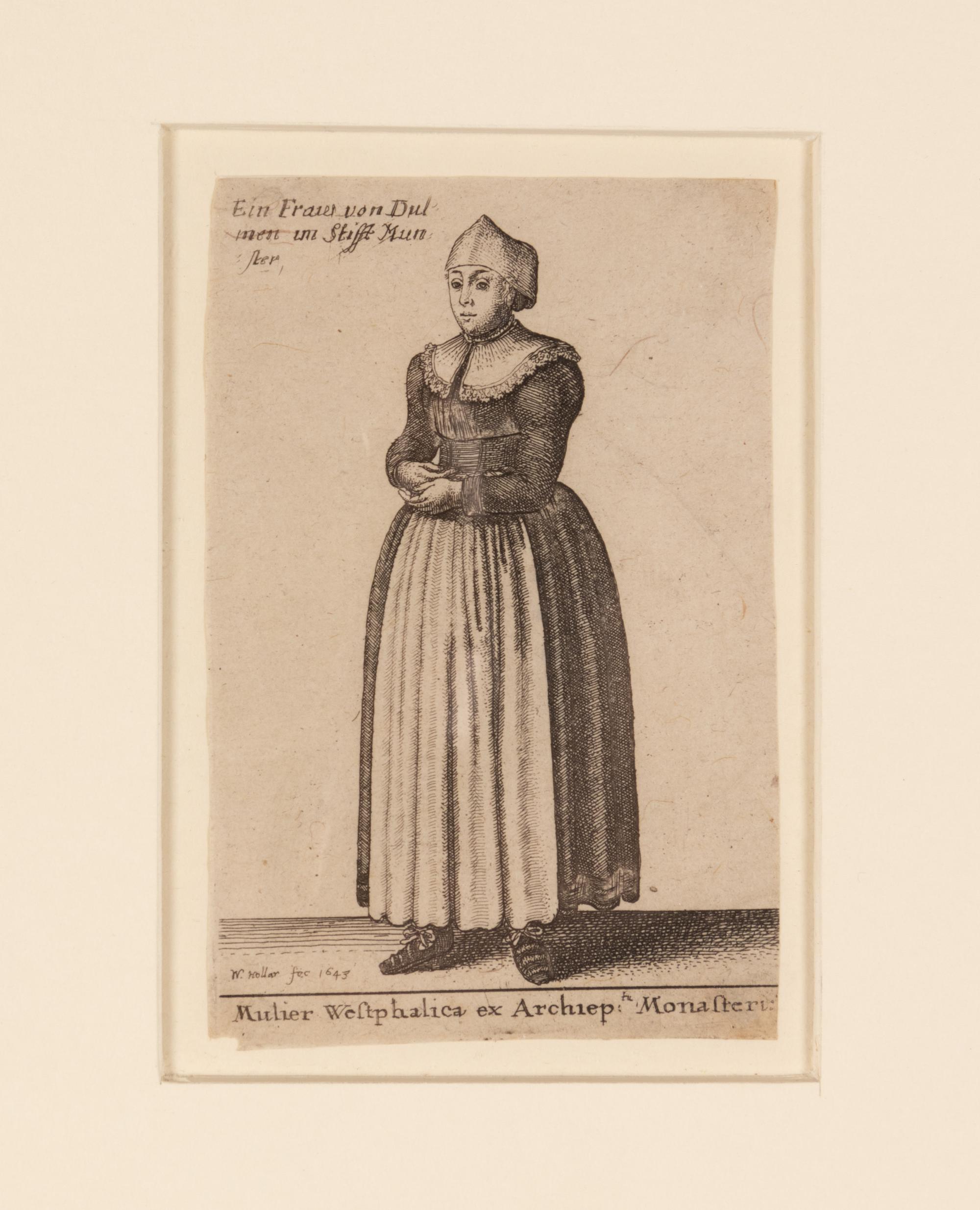 MCREERY, John. A Collection of Original Etchings . London, 1816. A group of four plates depicting 17th century European women after Wenceslaus Hollar's Theatrum Mulierum (The Theater of Women), comprising: