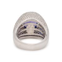 TANZANITE AND DIAMOND RING