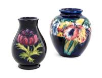 Moorcroft, 20TH CENTURY, two vases