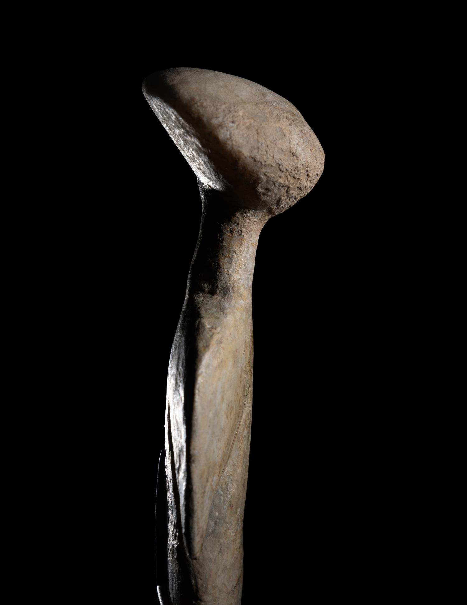 A Chalcolithic Marble Standing Female Idol