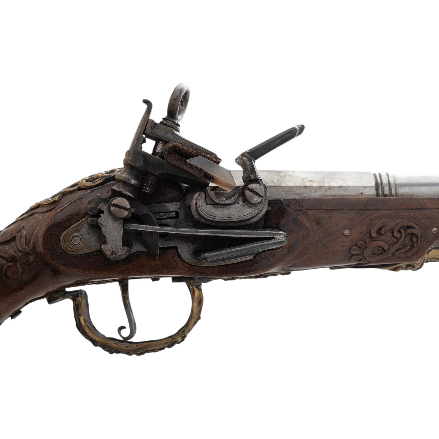 Contemporary Cased Spanish Miquelet-Style Pistols