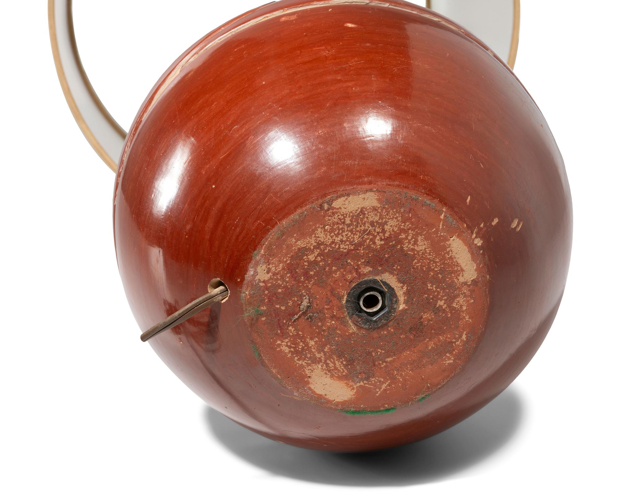 Santa Clara Redware Pottery Lamp