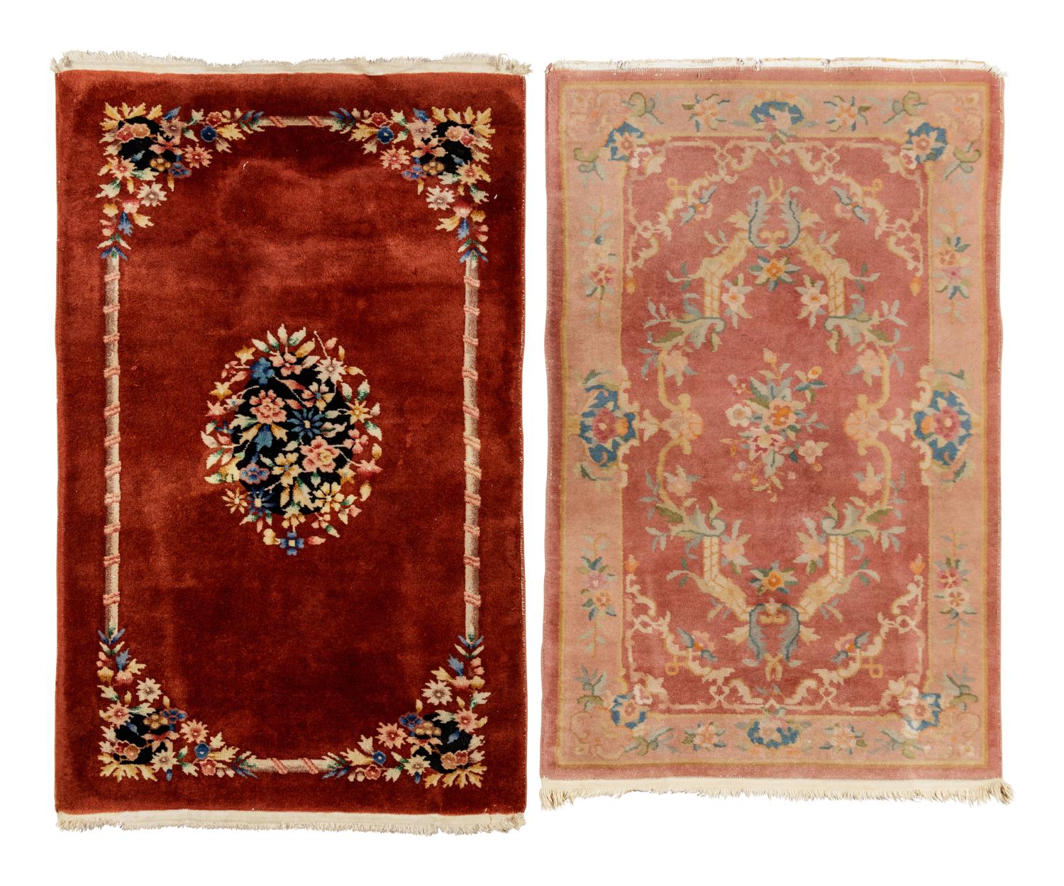 Two Chinese Wool Rugs