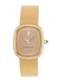 AUDEMARS PIGUET, 18K YELLOW GOLD AND DIAMOND WRISTWATCH