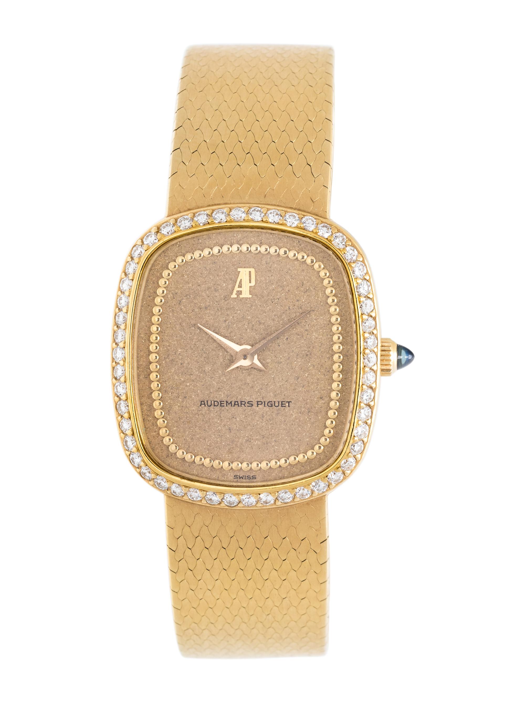 AUDEMARS PIGUET, 18K YELLOW GOLD AND DIAMOND WRISTWATCH