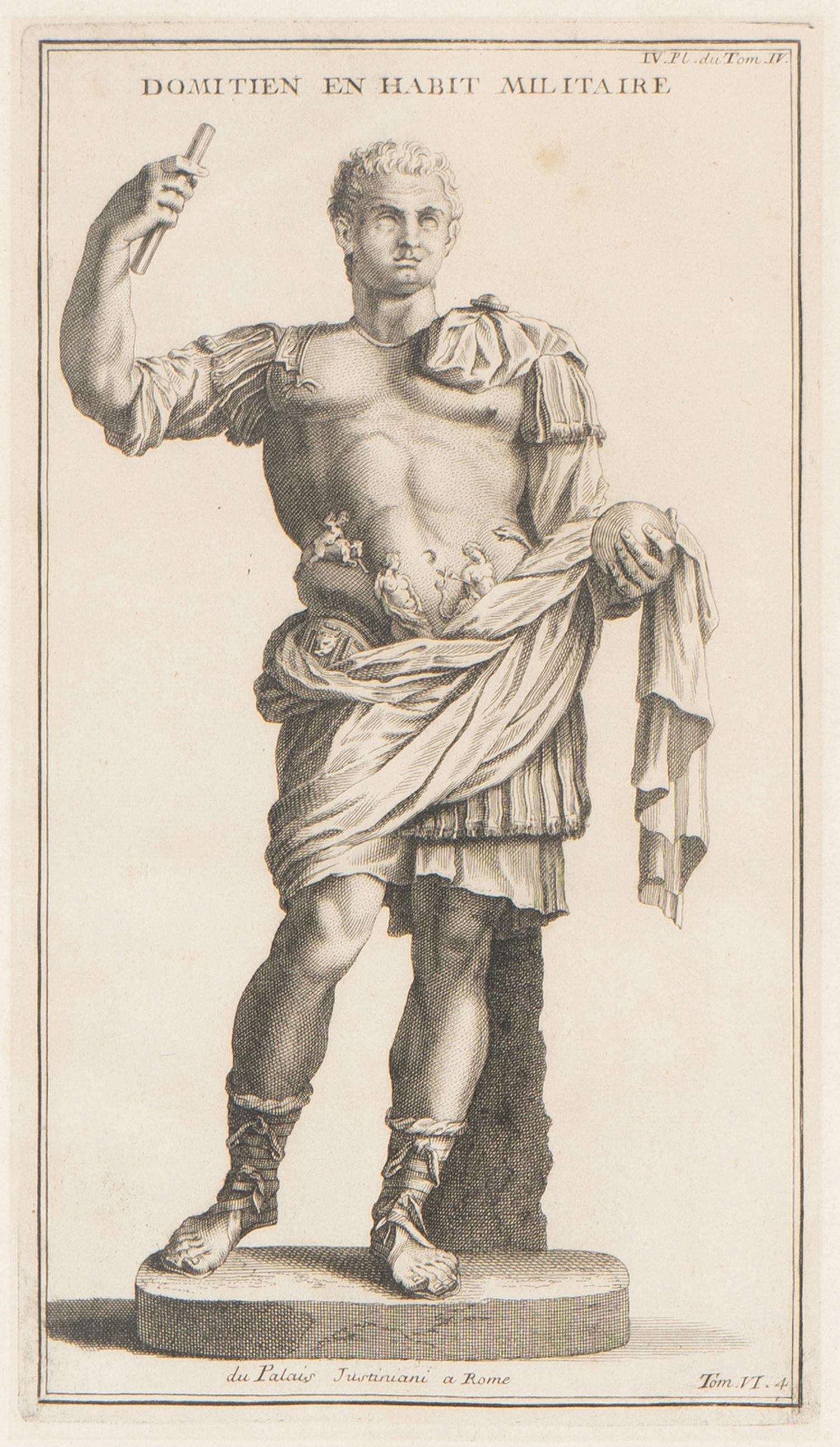 A Set of Six Copperplate Engravings Depicting Greek and Roman Soldiers