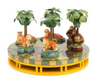 A Group of Six Painted Metal "Jungle" Candleholders — 20TH CENTURY