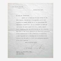[Presidential] Taft, William H, and Woodrow Wilson and Calvin Coolidge and Herbert Hoover Group of 4 Typed Letters, signed