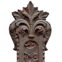 A Cast Iron Crucifix 23" W x 3" D x 52" H — France, Circa 1900
