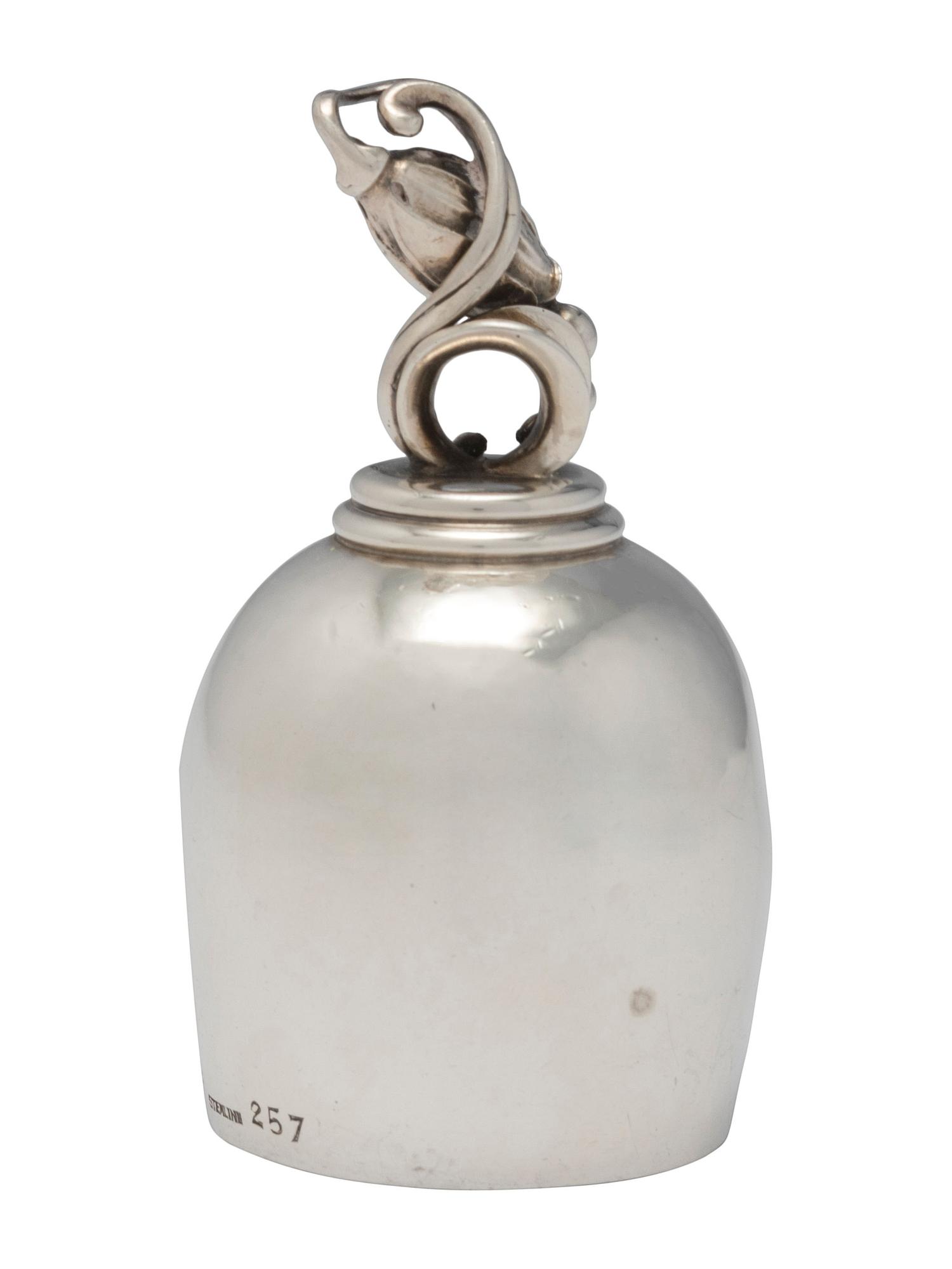 A Georg Jensen Silver Butler's Bell