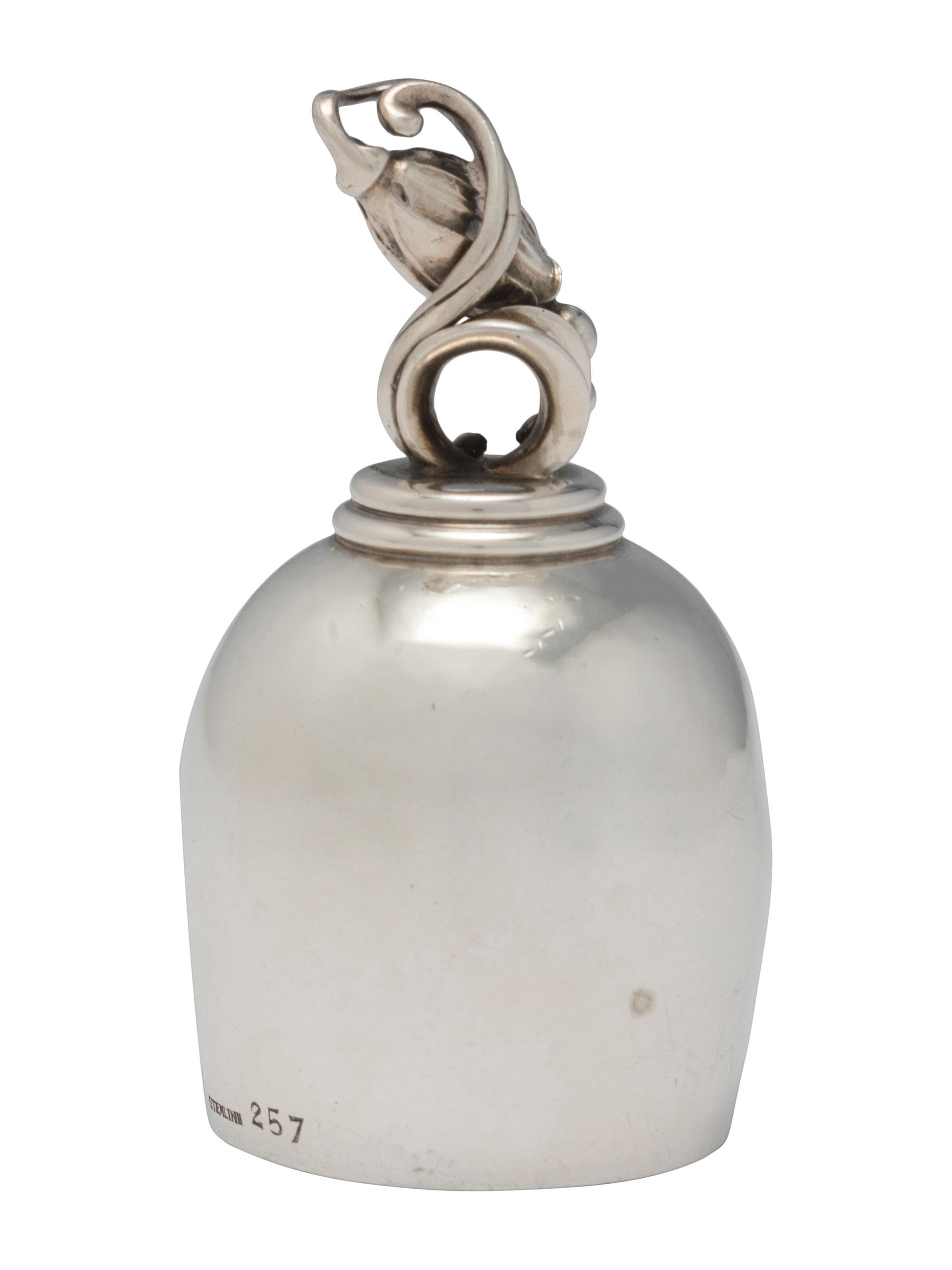A Georg Jensen Silver Butler's Bell