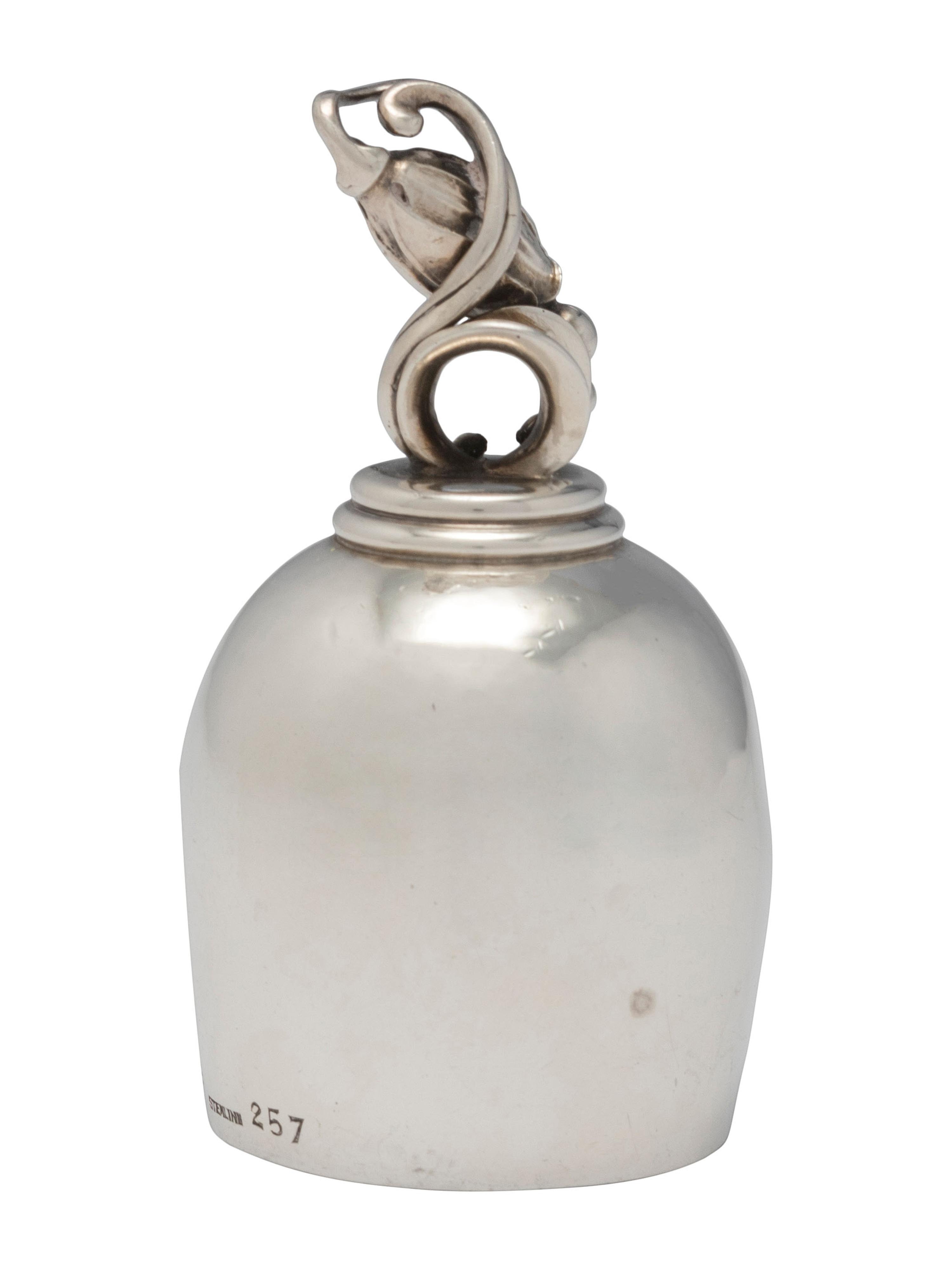 A Georg Jensen Silver Butler's Bell