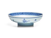 A Chinese Blue and White Porcelain Dish, Qing Dynasty, 18th/19th Century