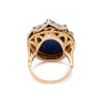 LAPIS LAZULI AND DIAMOND RING