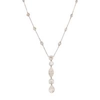 ANTIQUE, DIAMOND LAVALIER NECKLACE