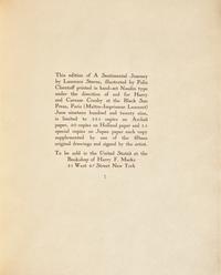 [Black Sun Press] Sterne, Laurence. A Sentimental Journey Through France and Italy