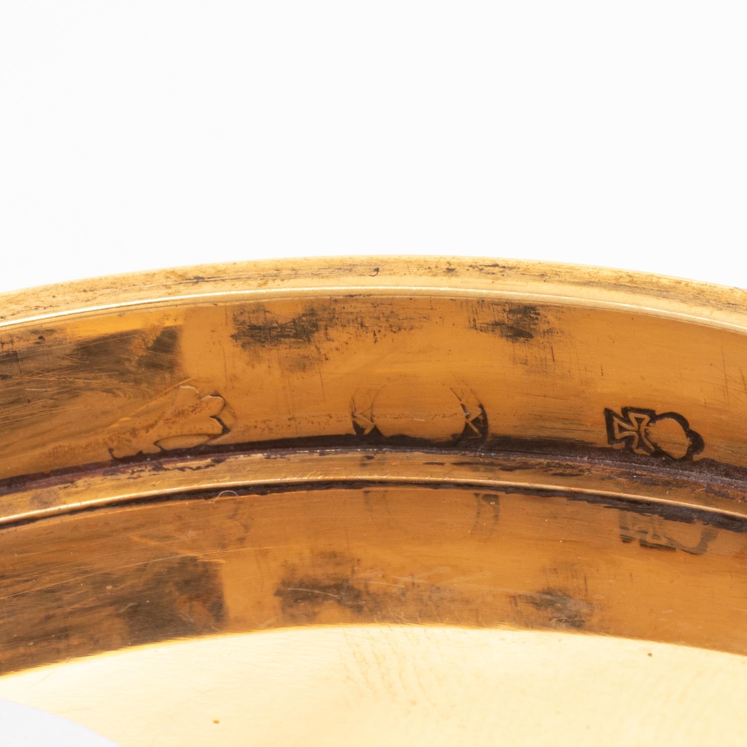 A Gold and Enameled Bonbonnière