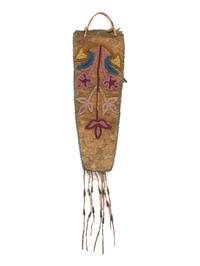 Northern Plains Beaded Hide Knife Sheath