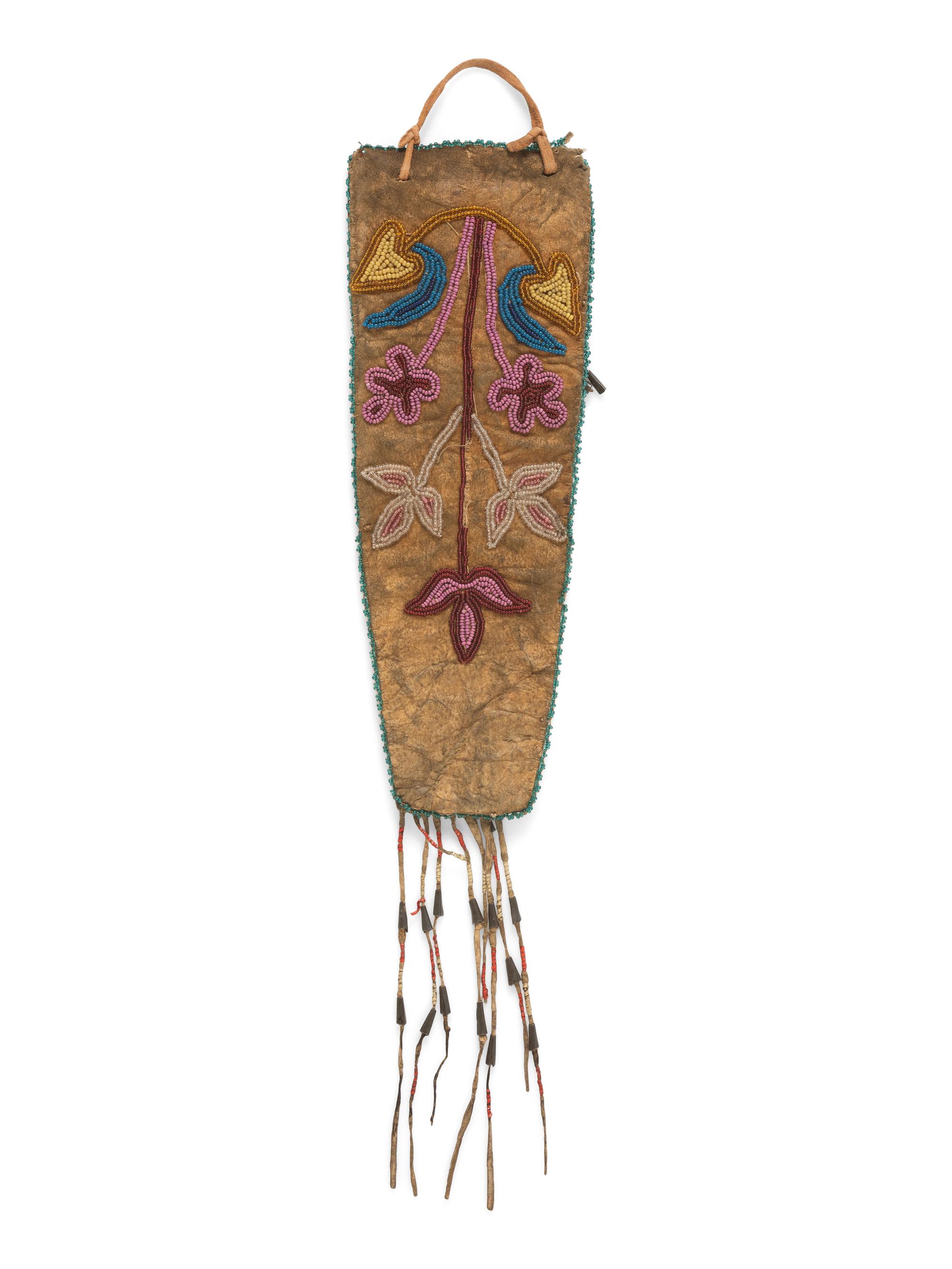 Northern Plains Beaded Hide Knife Sheath