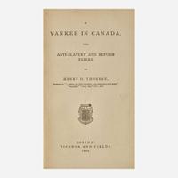 [Literature] Thoreau, Henry D. A Yankee In Canada, with Anti-Slavery and Reform Papers