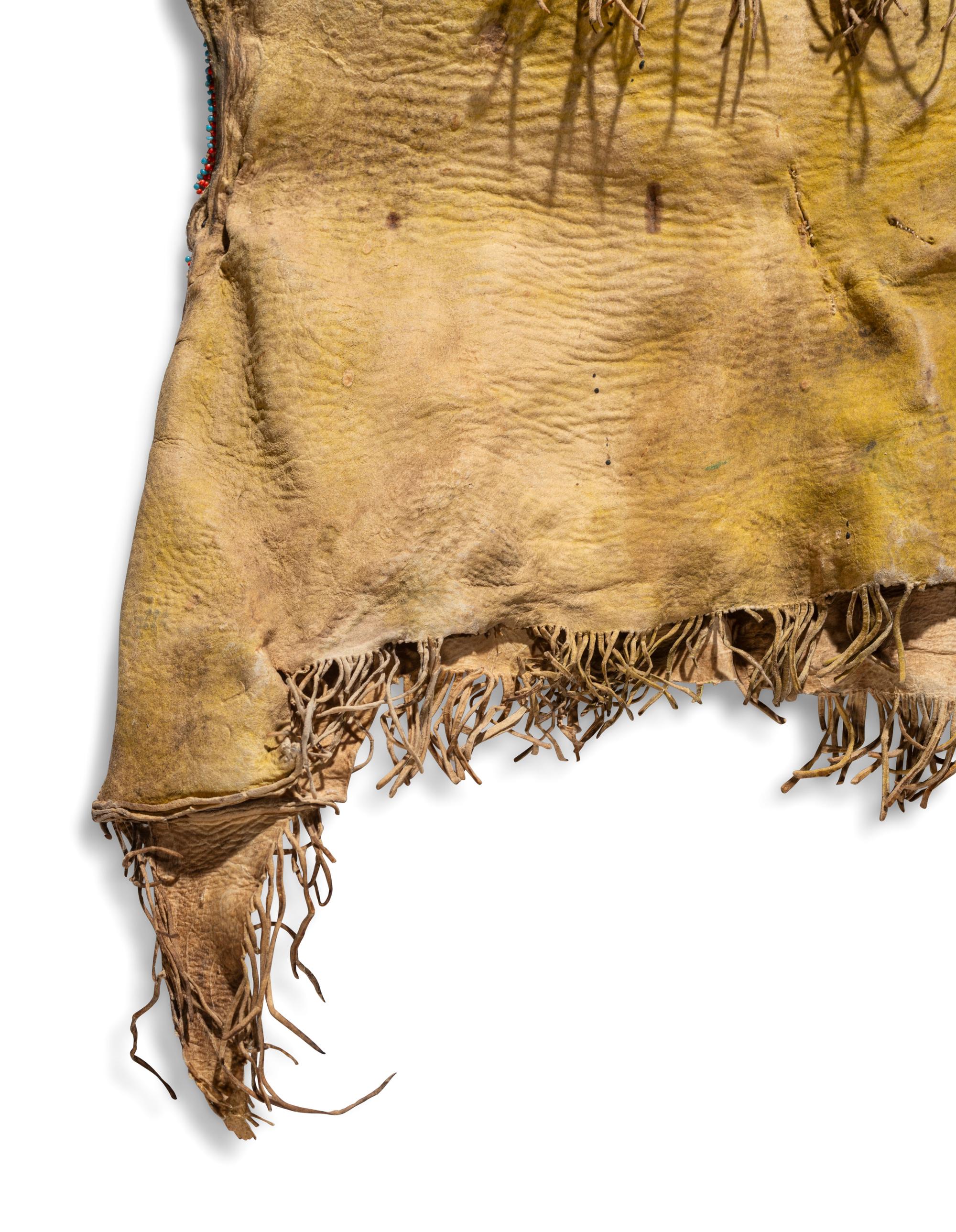 Southern Plains Child's Beaded Hide Shirt