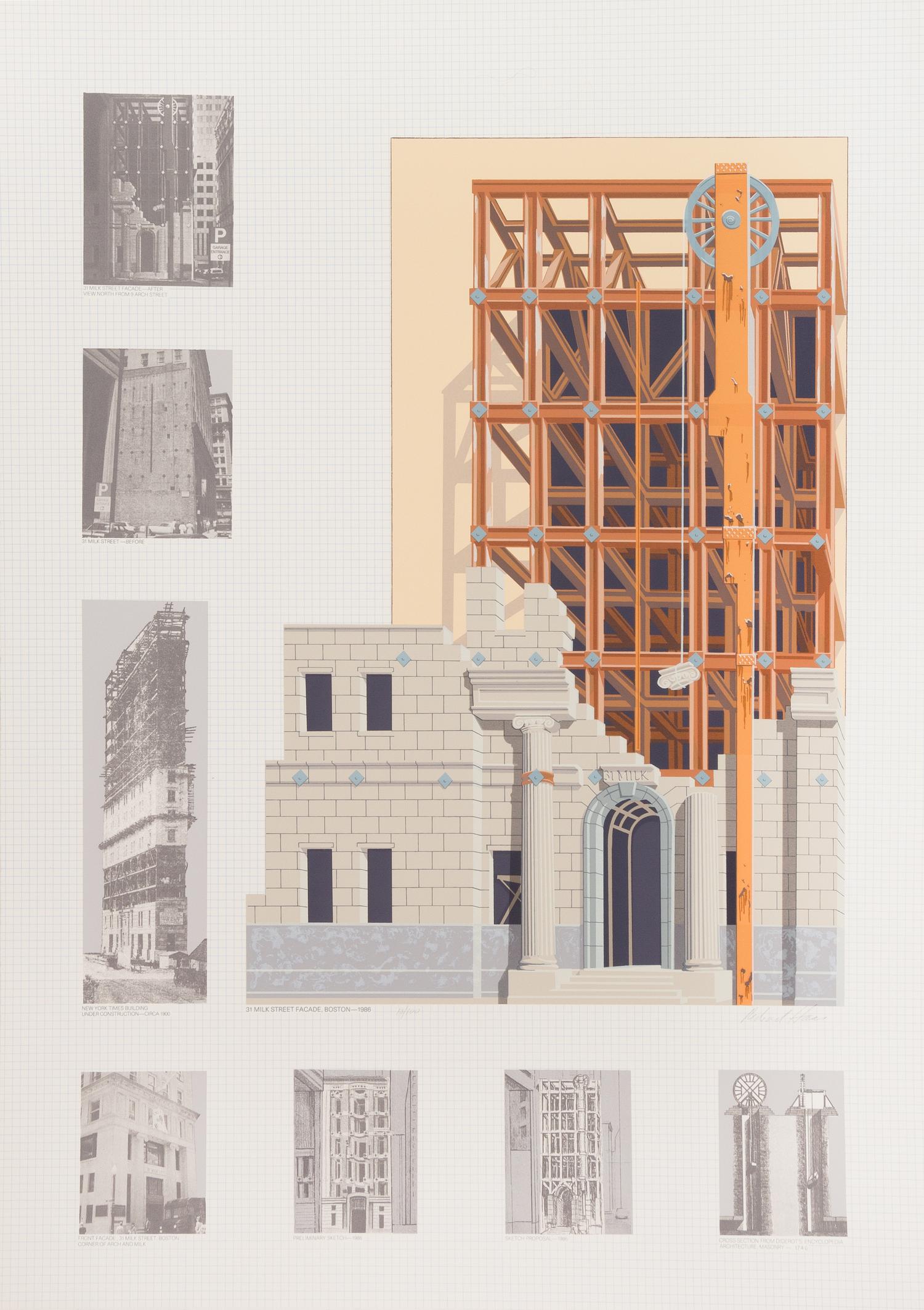 Richard Haas, (American, b. 1936), 31 Milk Street, Boston