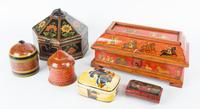 A Set of Four Southeast Asian Wooden Boxes — 20TH CENTURY