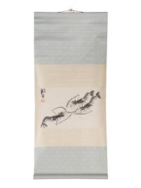 Qi Baishi 齊白石木版水印立軸兩幅
