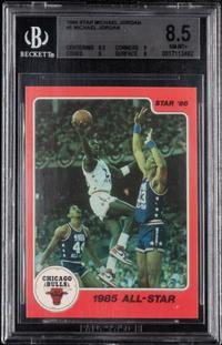A 1986 Michael Jordan Star Set 1985 All Star Card No. 5 (BGS 8.5)
