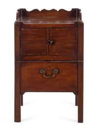 A George III Mahogany Bedside Cupboard