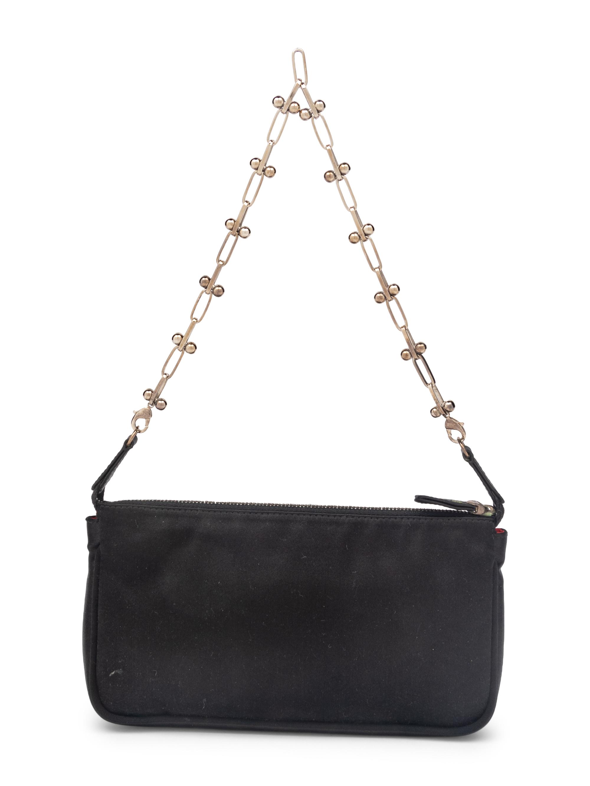 Salvatore Ferragamo Bag Black Satin