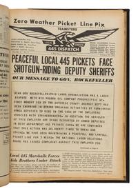 [Labor] Daley, Theodore G. (editor). Teamsters Local 445 Dispatch