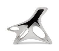 A Modernist Sterling Silver and Enamel Brooch, Henning Koppel for Georg Jensen,