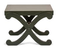 A Regency Style Painted X-Form Stool
