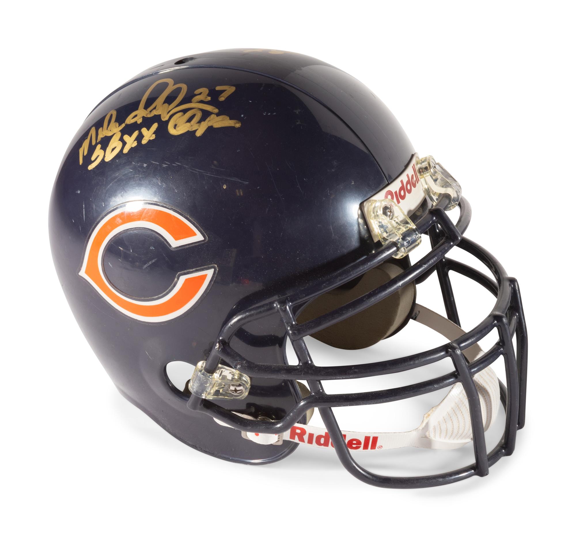 A Vintage Chicago Bears Super Bowl XX Full Sized Helmet Signed by Steve McMichael and Mike Richardson,