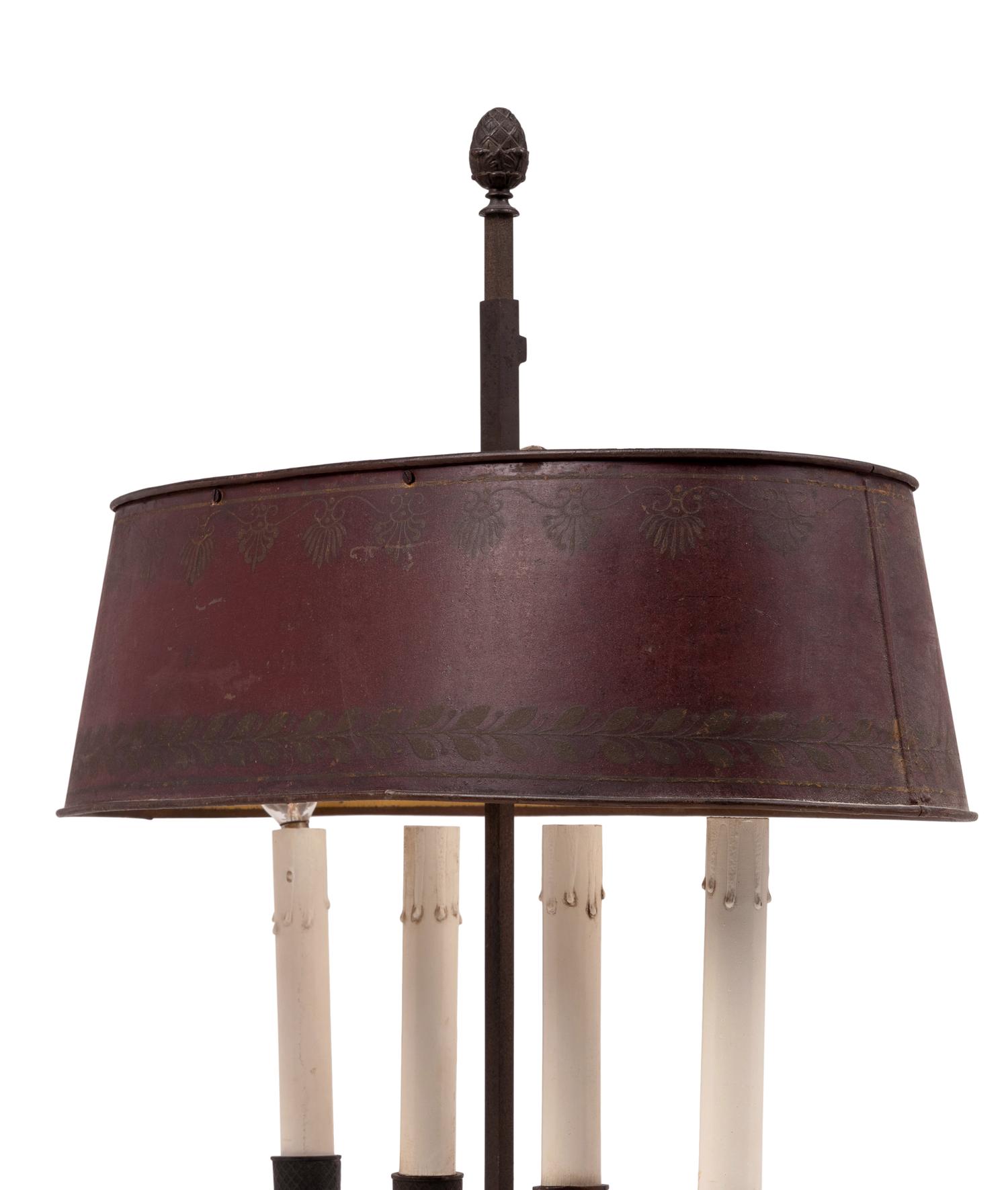 A French Tôle Bouillotte Lamp
