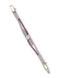 DIAMOND AND RUBY BRACELET
