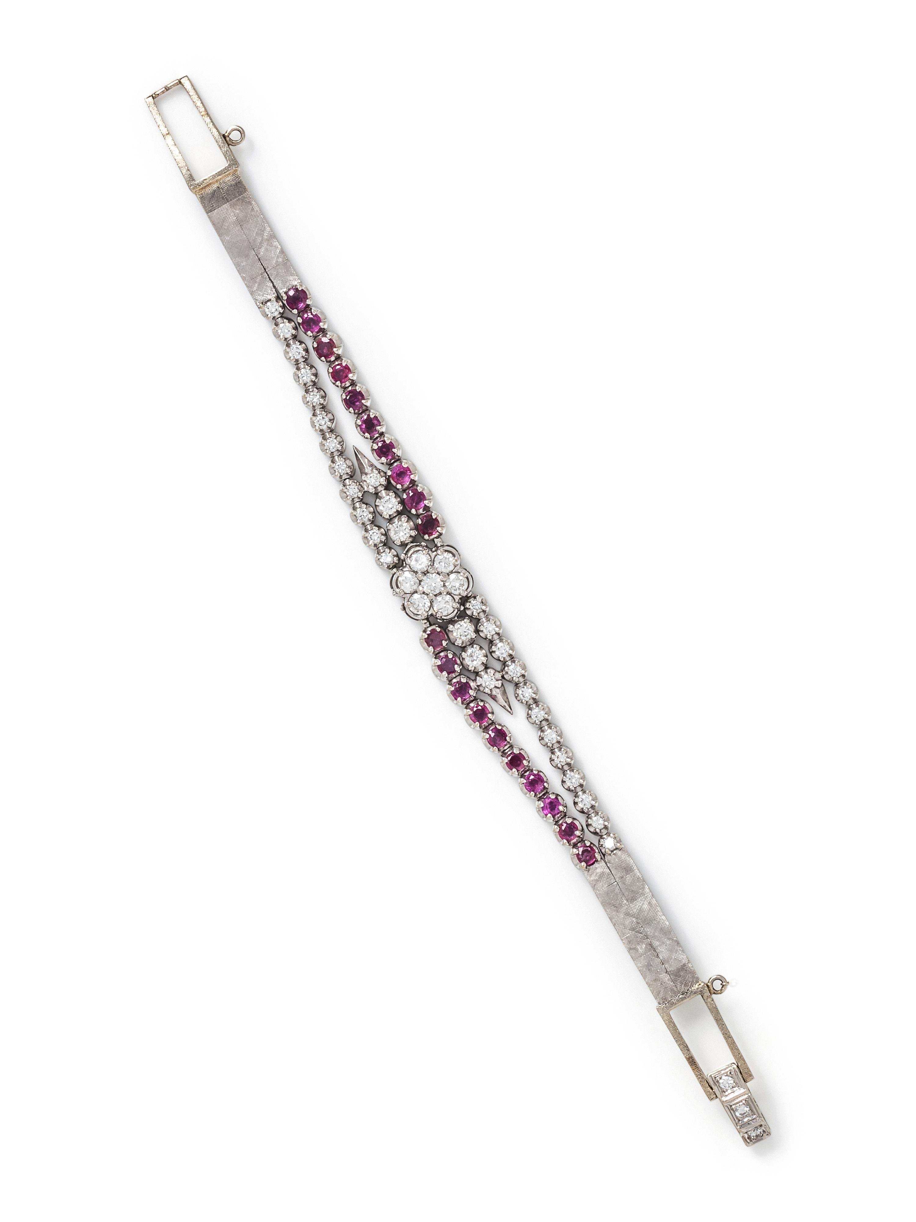 DIAMOND AND RUBY BRACELET
