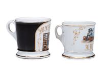 Two Sawyer's Porcelain Occupational Shaving Mugs