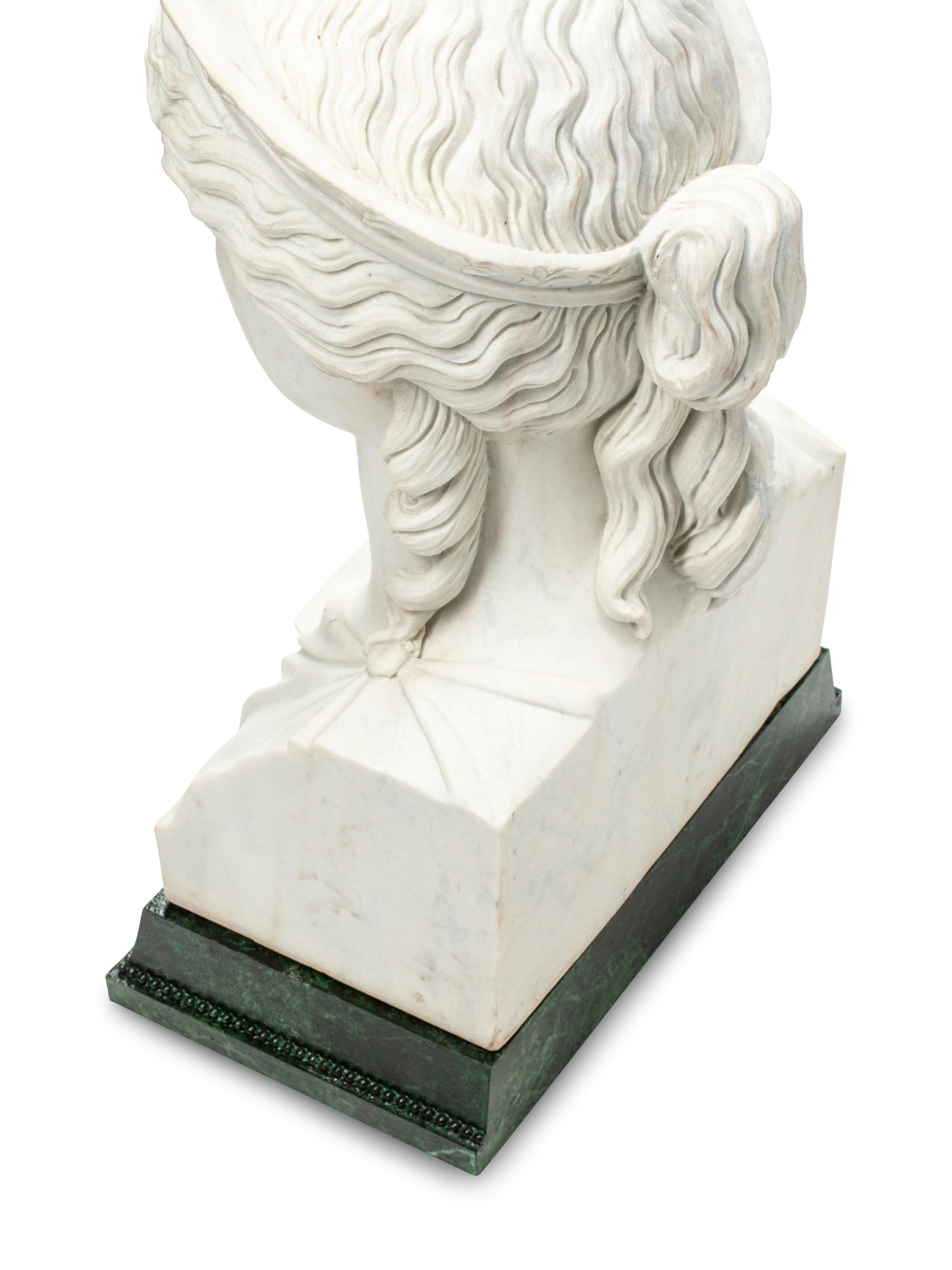 An Italian Empire Style Marble Bust