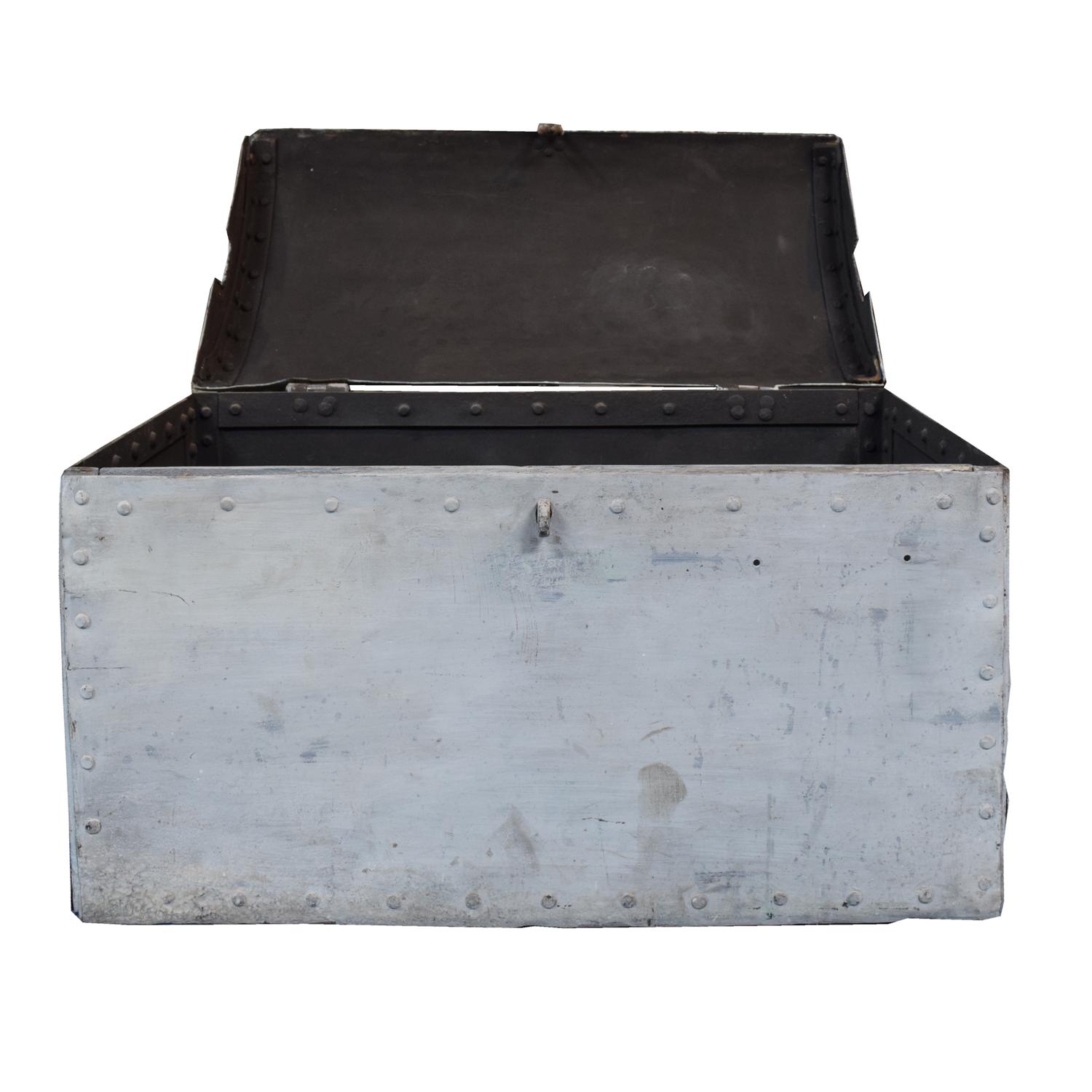 A Wrought Iron Trunk 36 " W x 18" D x 23" H — Argentina, Early 20th Century