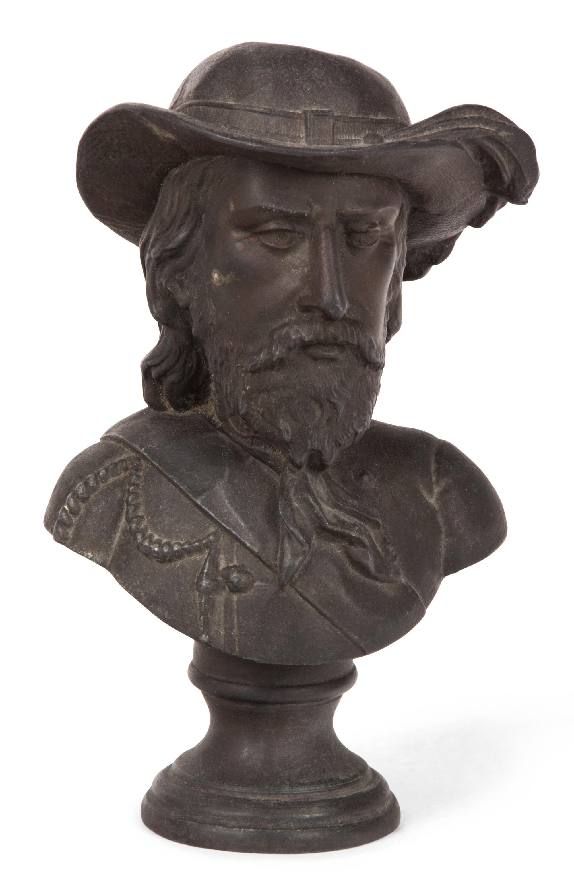 A Collection of Metal Figures Width of largest 9 inches.