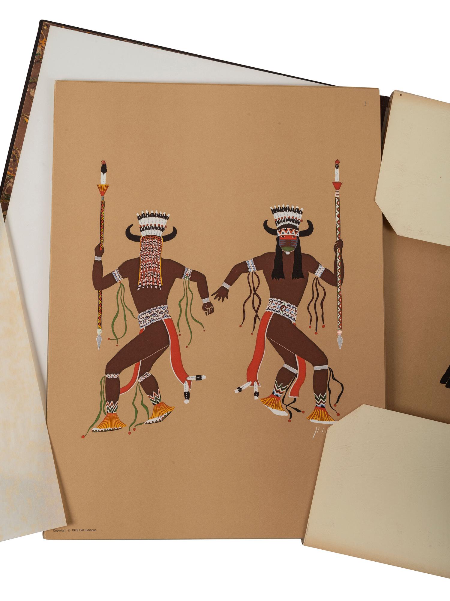 [PLAINS] Kiowa Indian Art. Watercolor Paintings in Color by the Indians of Oklahoma