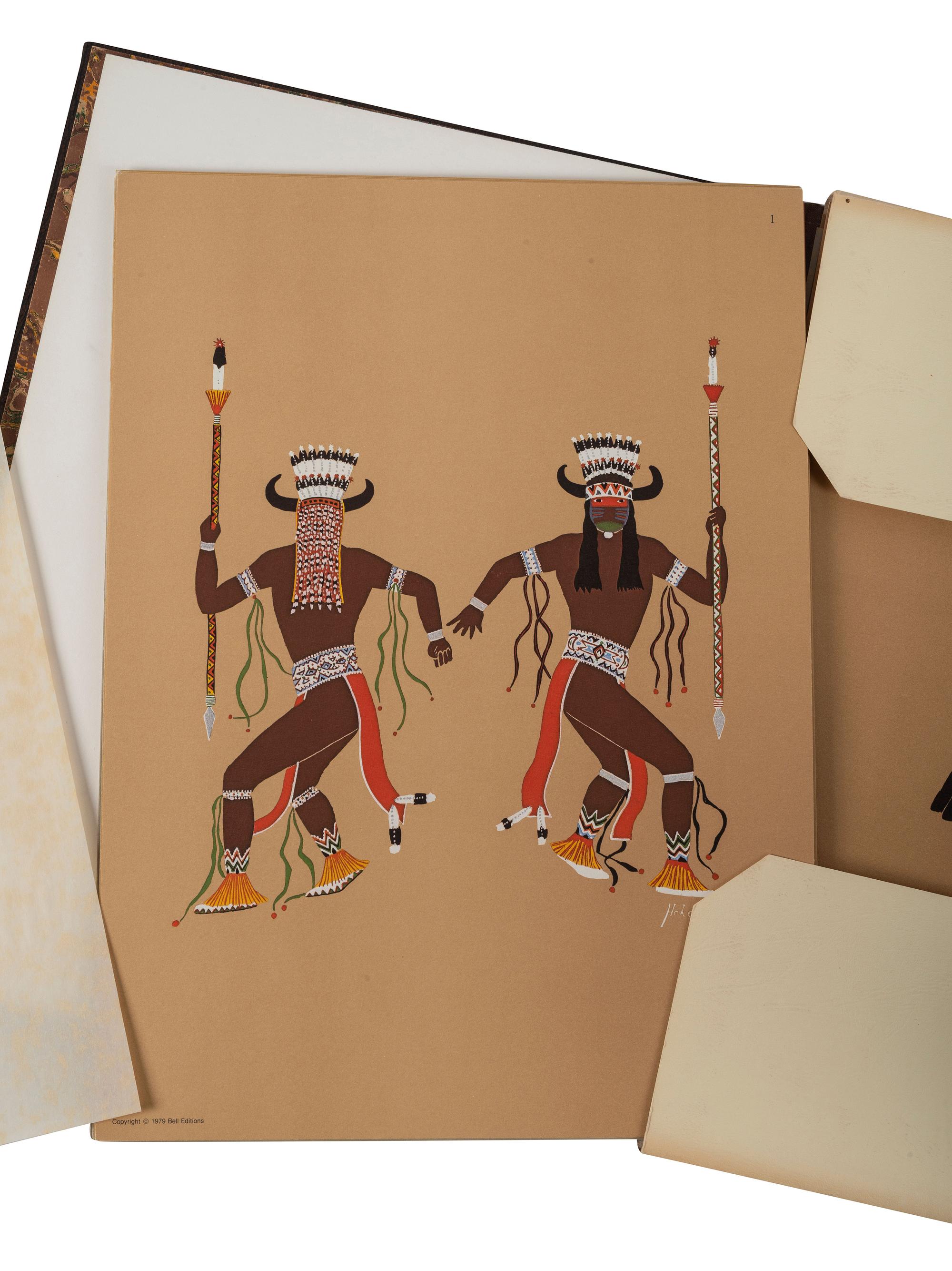 [PLAINS] Kiowa Indian Art. Watercolor Paintings in Color by the Indians of Oklahoma