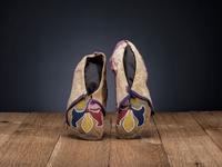 Otoe Beaded Hide Soft Sole Moccasins