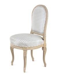 A Louis XV/XVI Transitional Painted Slipper Chair